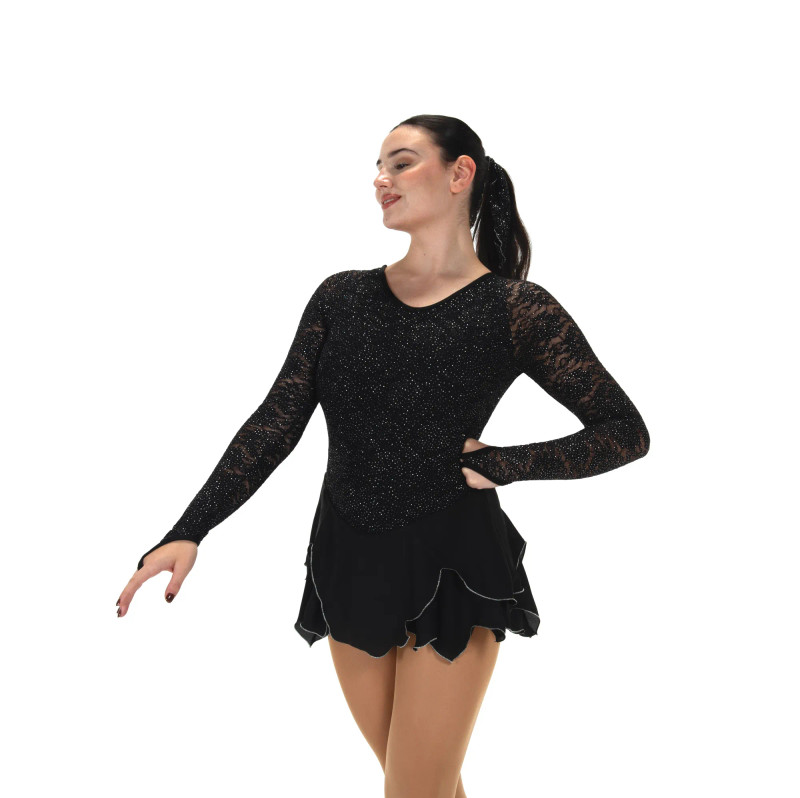 Jerry's Ice Skating Dress - 545 Lace Lives On Dress (Jet Black)