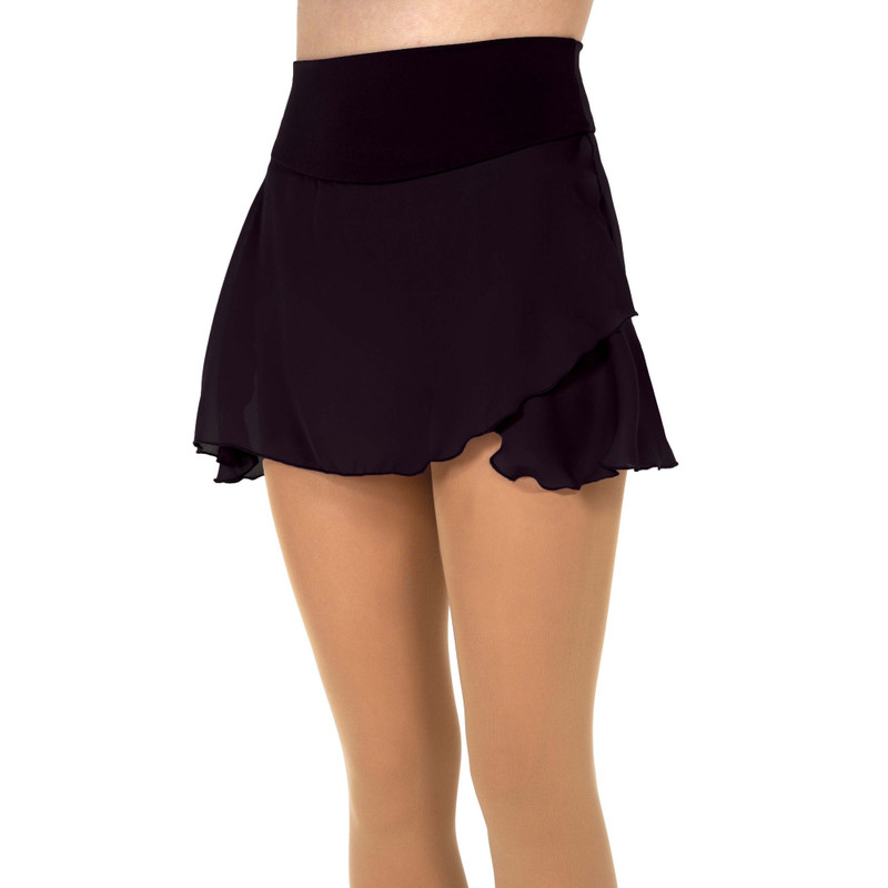 Jerry’s 517 Faux Wrap Figure Skating Skirts – Black Size Youth 10-12