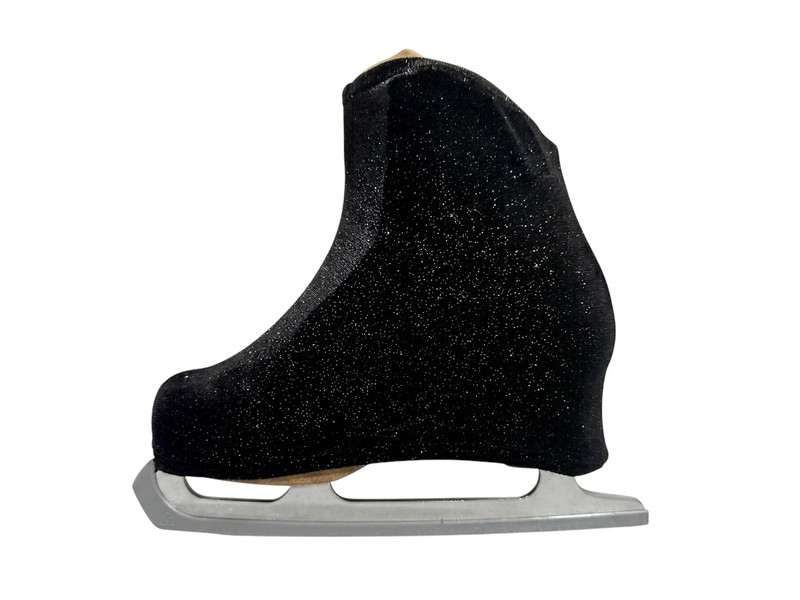 Metalic Figure Skating Boot Covers by Kami-So – Black Sparkle