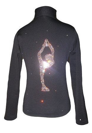 Ice skating jacket with Biellmann applique