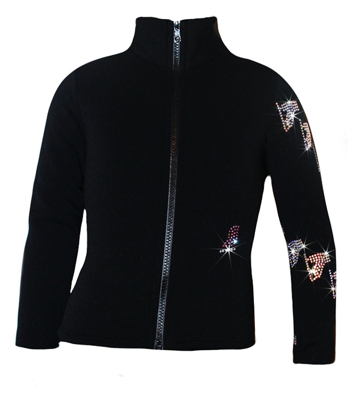 Ice Skating Jacket with Spiral Skates Design