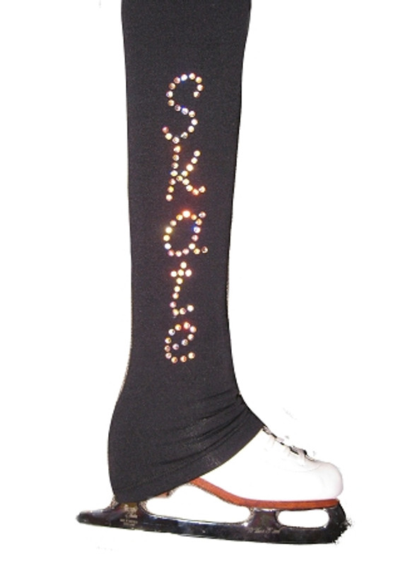 Ice Skating Pants with S-K-A-T-E applique