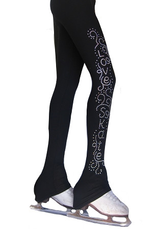 Ice Skating Pants with Love & Skate ornament  applique