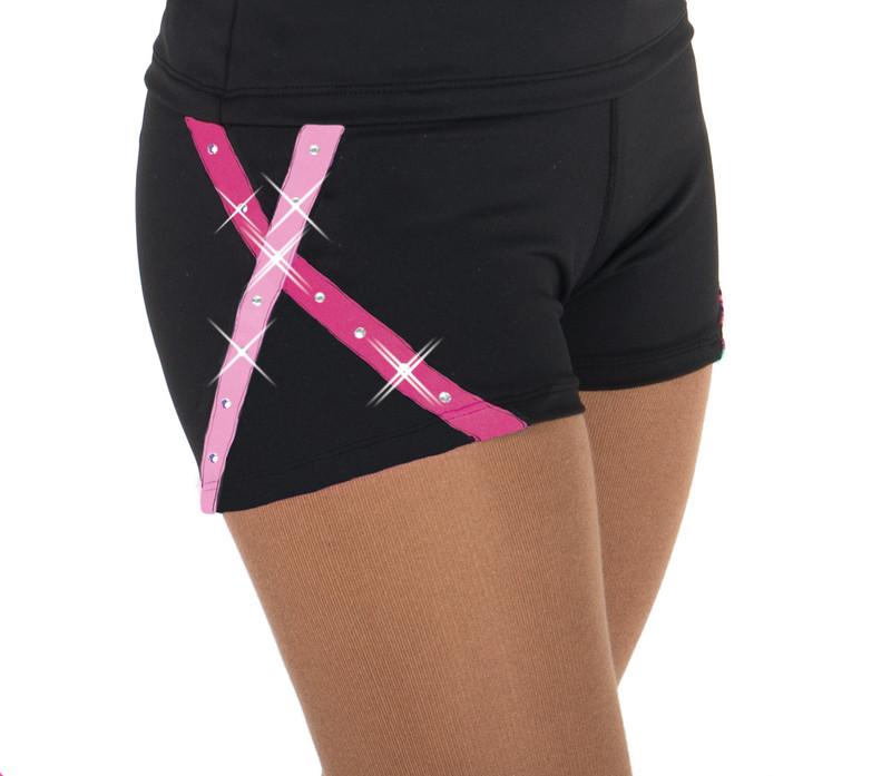 456 X-Bling Ice Skating Shorts Pink