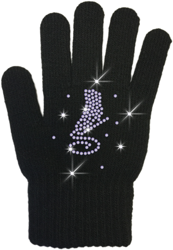 ChloeNoel Ice Skating Gloves - GV22-BB/Skate Crystals