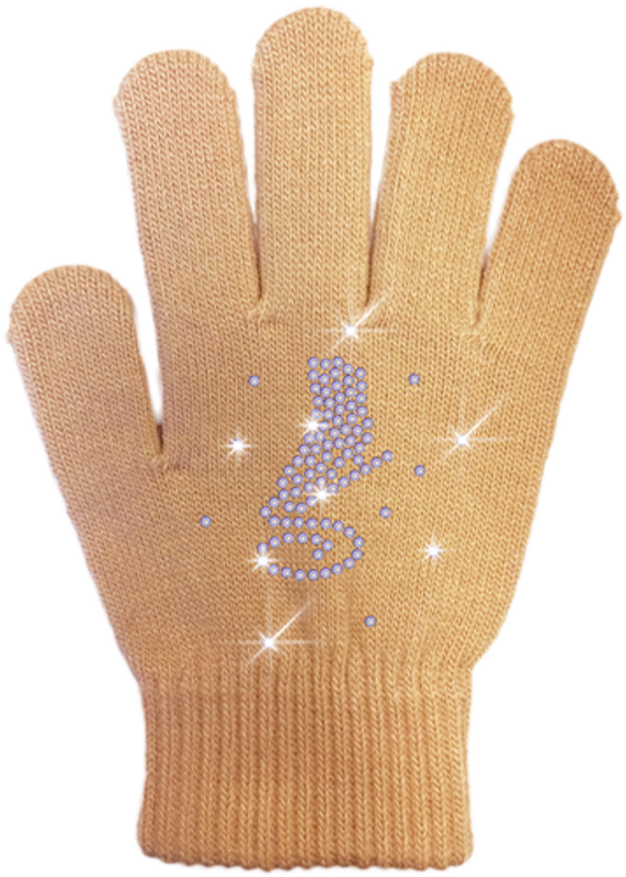 ChloeNoel Ice Skating Gloves - GV22-NU/Skate Crystals