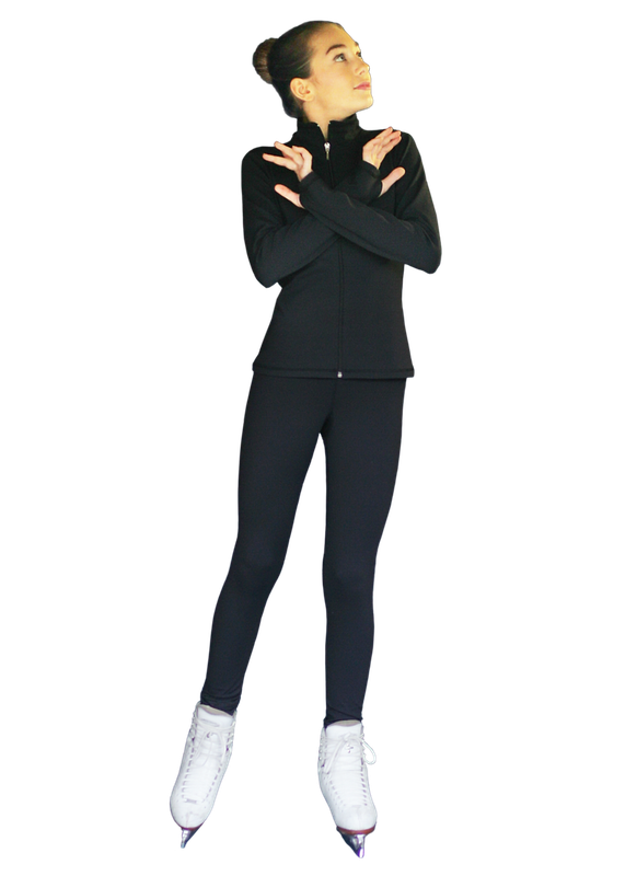 ChloeNoel PS711 Solid Color Skinny Yoga Off Ice Elite Figure Skating Pants w/ Front Pocket