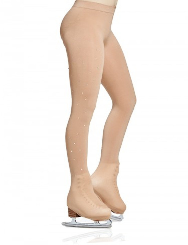 Mondor 912 Rhinestones Boot Cover Figure Skating Tights