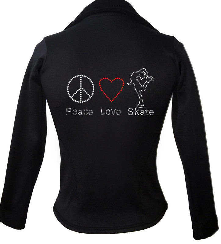 Kami-So Polartec Ice Skating Jacket - Peace Love Skate 2