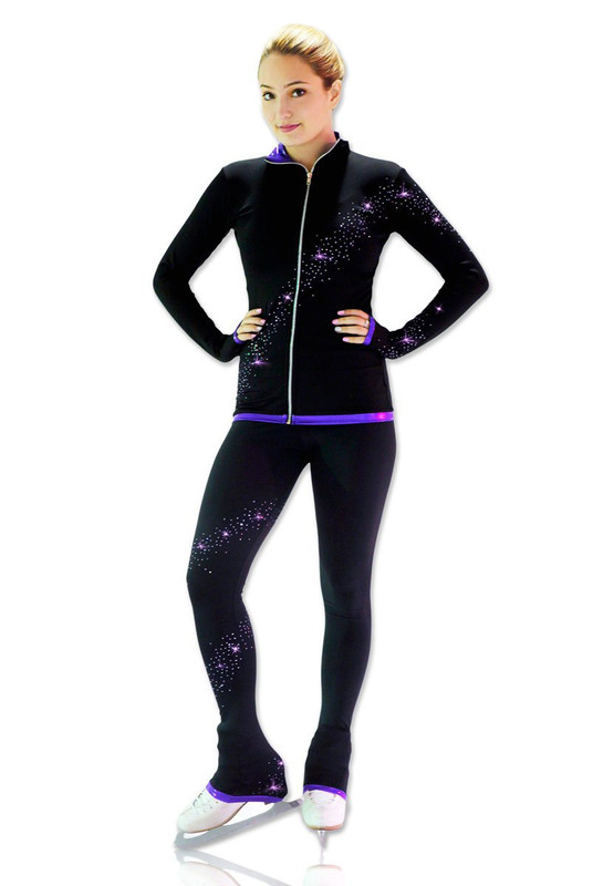 Kami-So Ice Skating Pants - Crystal Spiral Purple
