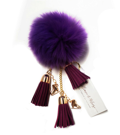 ★FOLNUA★CANCAN FOLLY KEYRING 2COLOR Tickled-Pink-Confetti-Silicone