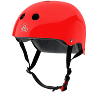 Triple Eight THE Certified Sweatsaver Roller Skating Helmet - Red Glossy