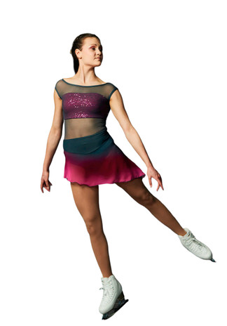 Crop Top Black Dress - Figure Skating - EliteXpression – Elite