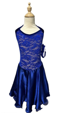 blue lyrical dance dress Custom Royal Blue Lyrical Biketard with Rhinestones  Crystal Couture