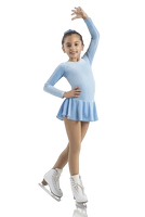 Mondor Born to Skate Glitter Figure Skating  Dress 2711 -  Blue Ice