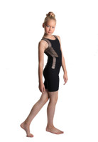 Icedress - Racerback Tank and Shorts (Black and Beige)