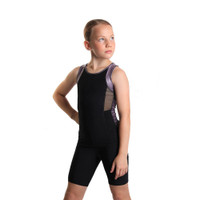 Icedress - Racerback Tank and Shorts (Black and Lilac)