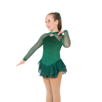 Jerry's Ice Skating Dress - 645 Shimmer Dress (Emerald Green)