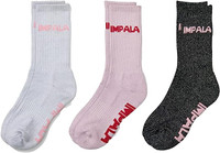 Impala Rollerskate Socks 3pk (Sparkle)