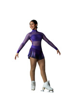 Elite Xpression - Crop Top Purple Dress