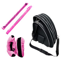 Package Deal - Skate Bag (Black with White Line) + Guards (Gel Pink) + Soakers (Hot Pink) 15% OFF