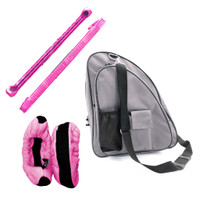 Package Deal - Skate Bag (Grey) + Guards (Gel Pink) + Soakers (Hot Pink) 15% OFF