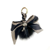 Bow Keychain - Black 3