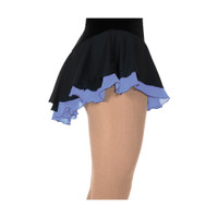 Jerry's 305 Double Georgette Skirt - Black/Iris Blue