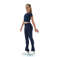 Jerry's S308 Ice Core Crescent Back Crop Top - Marine Blue