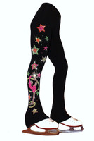 Ice Skating Pants with "Biellmann Stars" Design