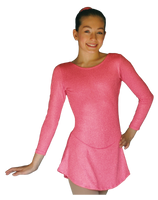 ChloeNoel DLS711 A-Line Swirls Sparkle Spandex Dress (Magic Pink)