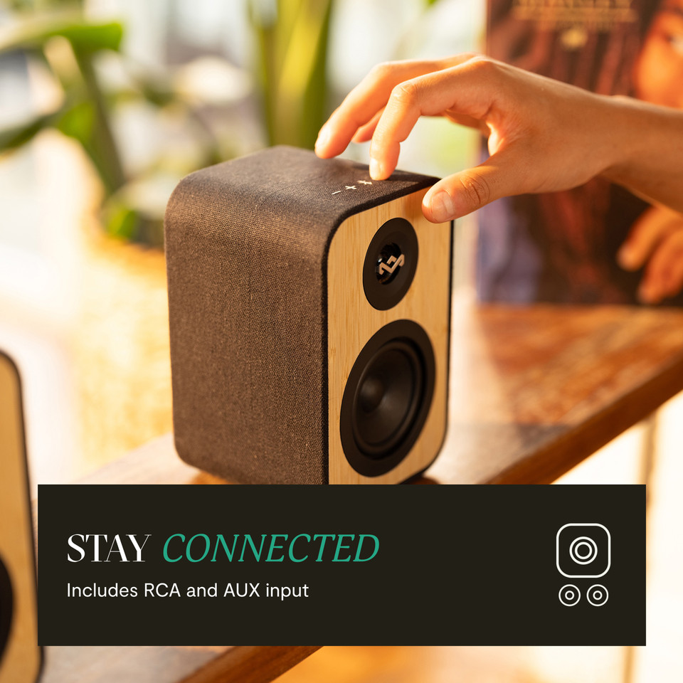 House of Marley Uplift Bluetooth Bookshelf Speakers