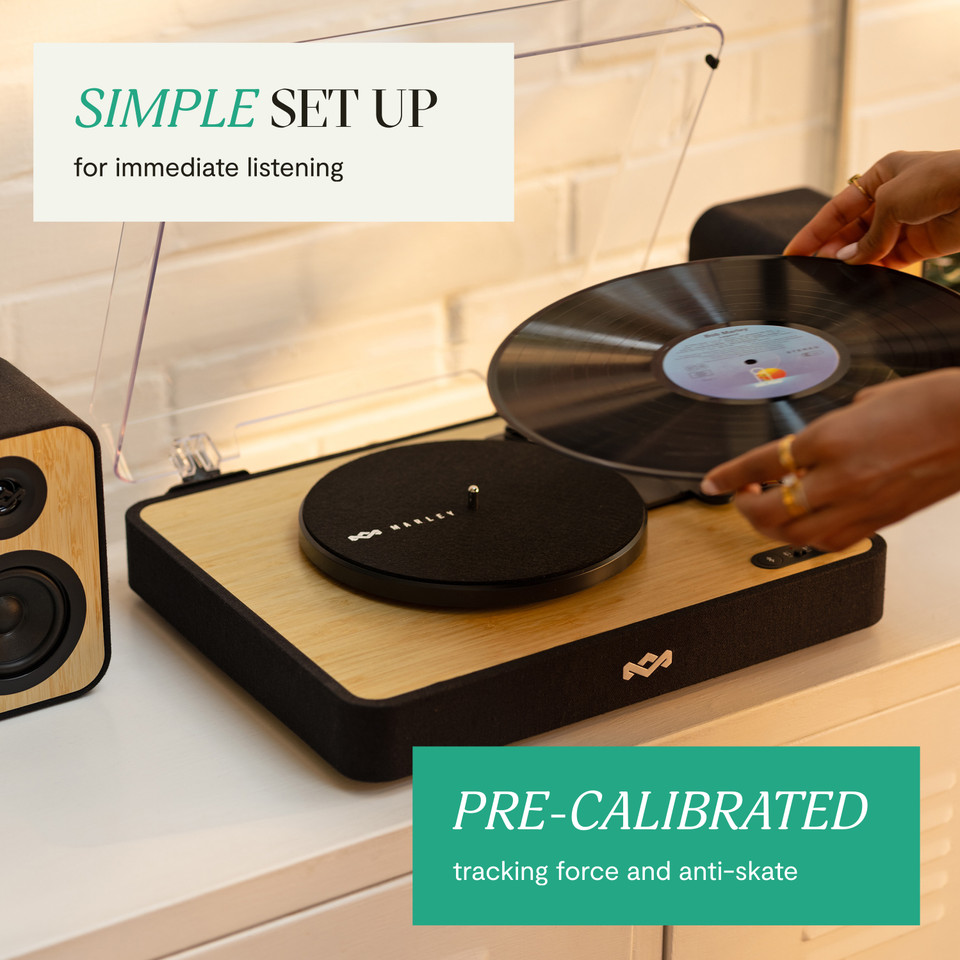 House of Marley Revolution Bluetooth Turntable and Speakers