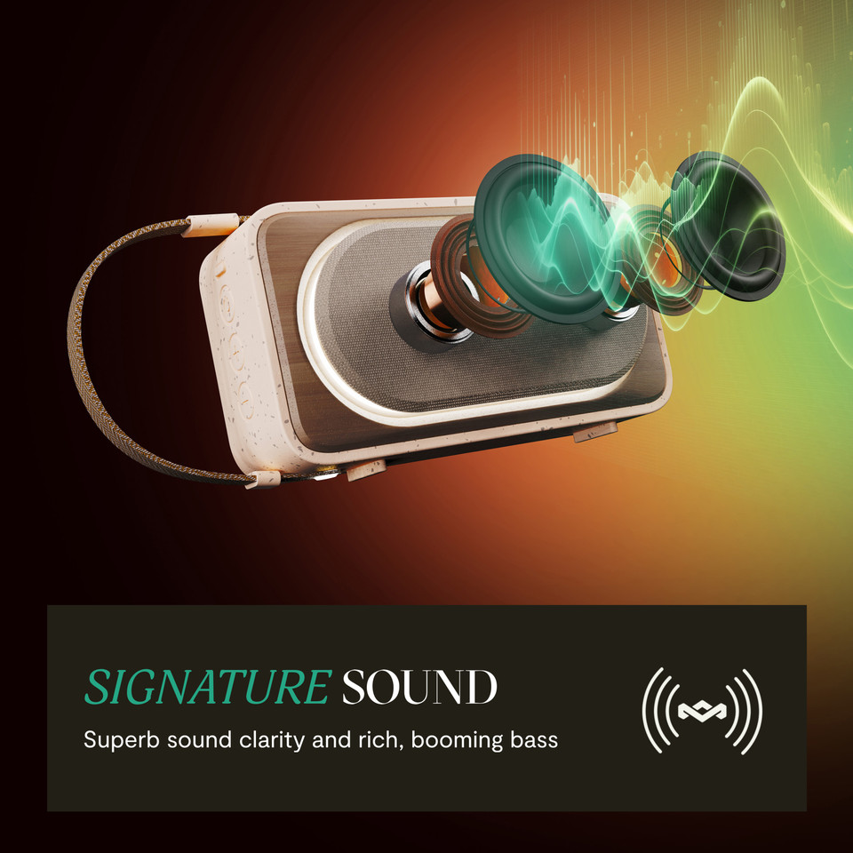 Roots Solar Portable Bluetooth Speaker | House of Marley UK