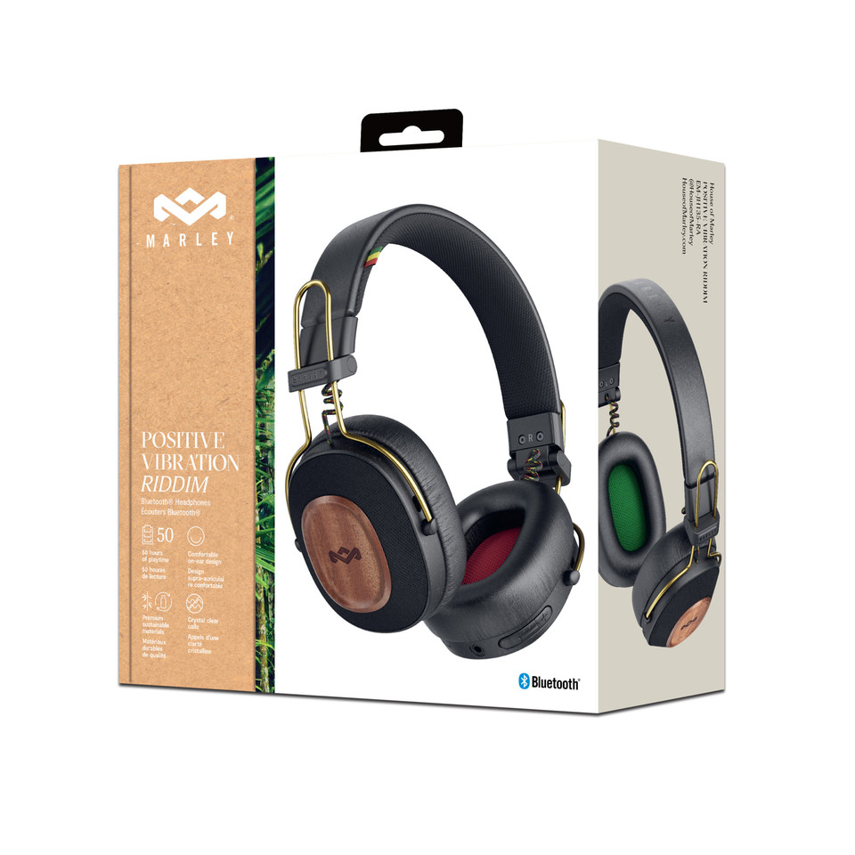 House of Marley Positive Vibration Riddim On-Ear Headphones