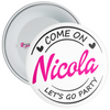 Barbie Inspired Personalised Birthday Badge