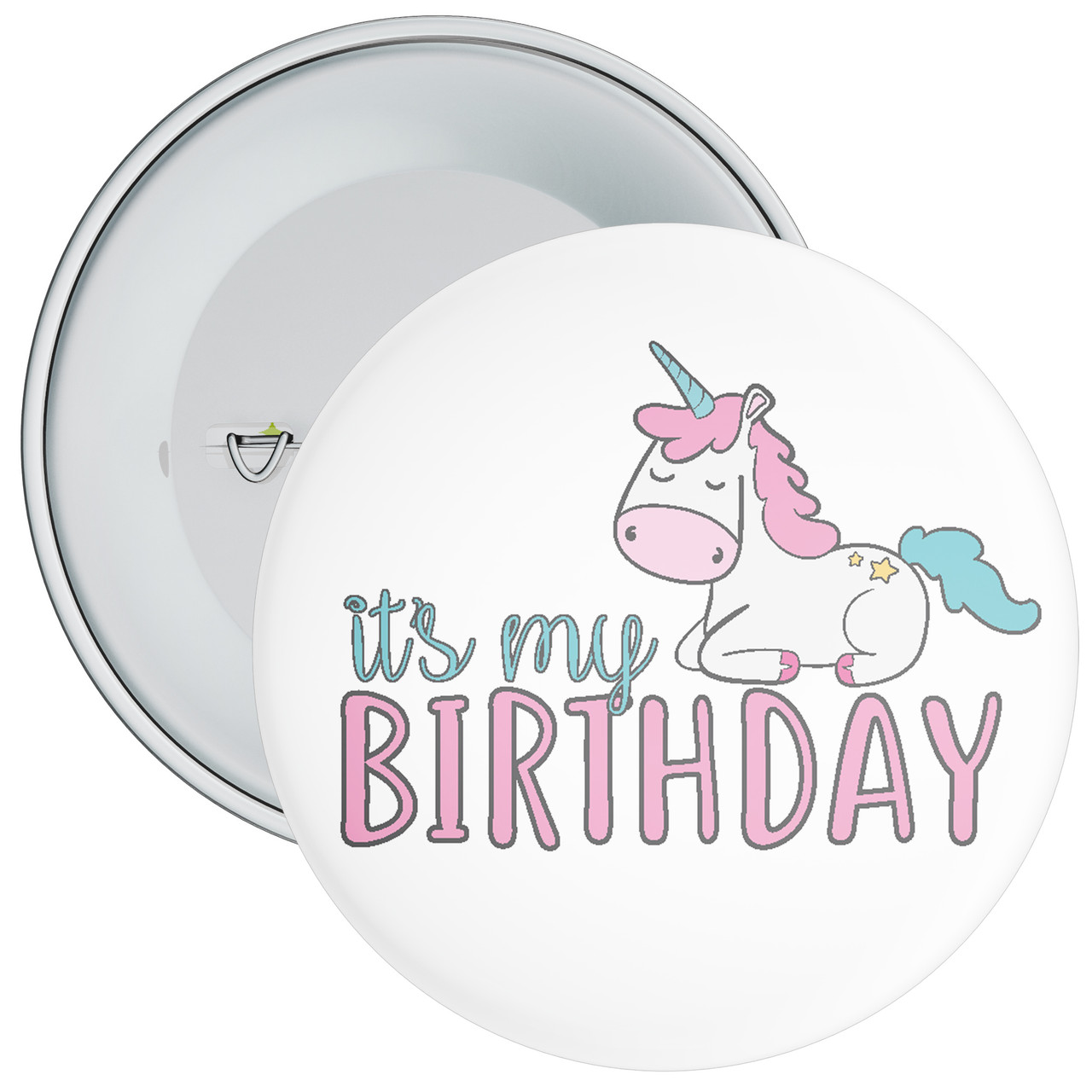 It's My Birthday Unicorn Badge - The Badge Centre