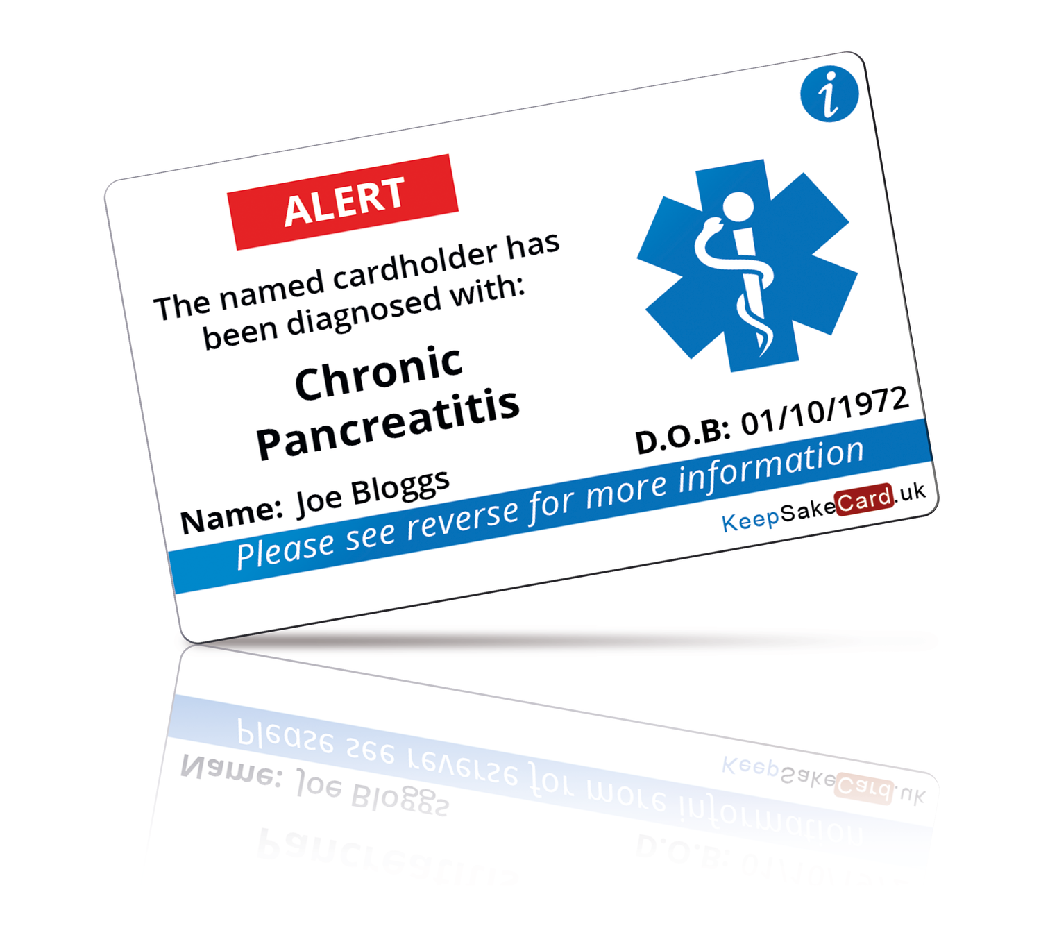 Chronic Pancreatitis Medical I.C.E. Card - The Badge Centre