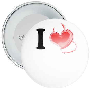 Custom I Love Badge 2