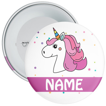 Unicorn Personalised Birthday Badge With Name 3