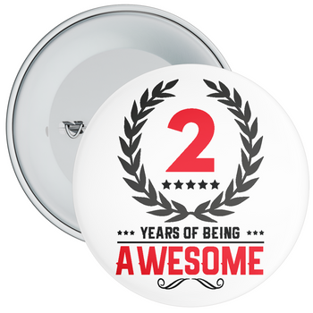 2 Years of Being Awesome 2nd Birthday Badge