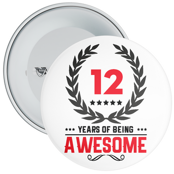 12 Years of Being Awesome 12th Birthday Badge