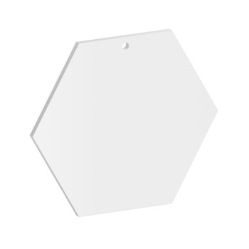 100mm Wide Hexagon Acrylic Blank