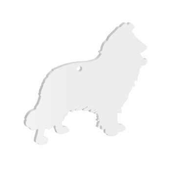 50mm Rough Collie Dog Acrylic Blank