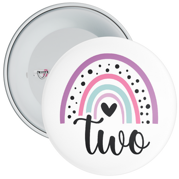 Rainbow 2nd Birthday Badge