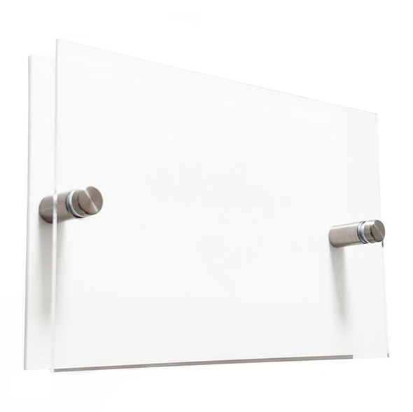 Rectangle Acrylic House Sign - White Backing - Acrylic Blank