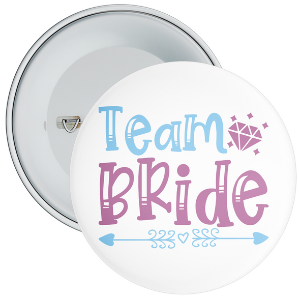 Purple  & Blue Team Bride Hen Night Badge