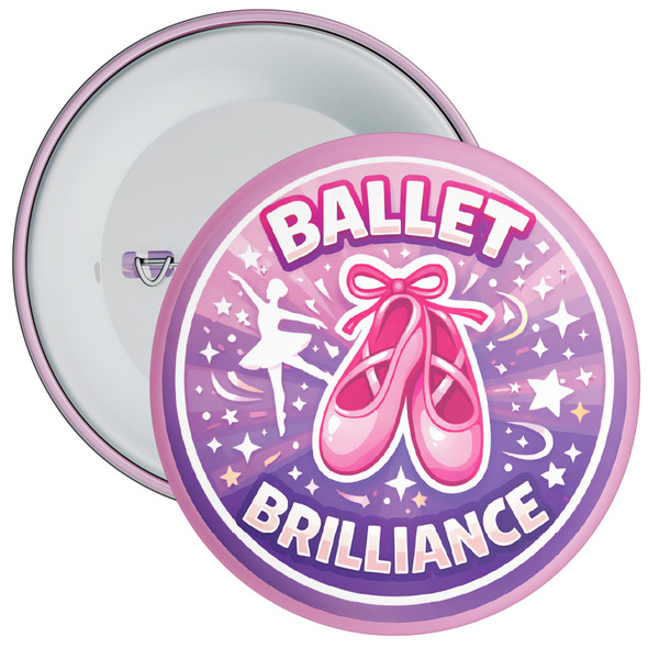 Ballet Brilliance School Reward Badge – Ballet Dance Achievement Badge for Pupils