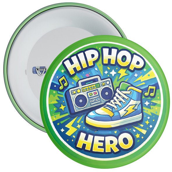 Hip Hop Hero School Reward Badge – Hip Hop Dance Achievement Badge for Pupils