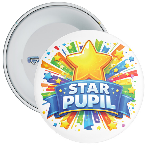 Star Pupil School Reward Badge - Outstanding Effort Achievement Award